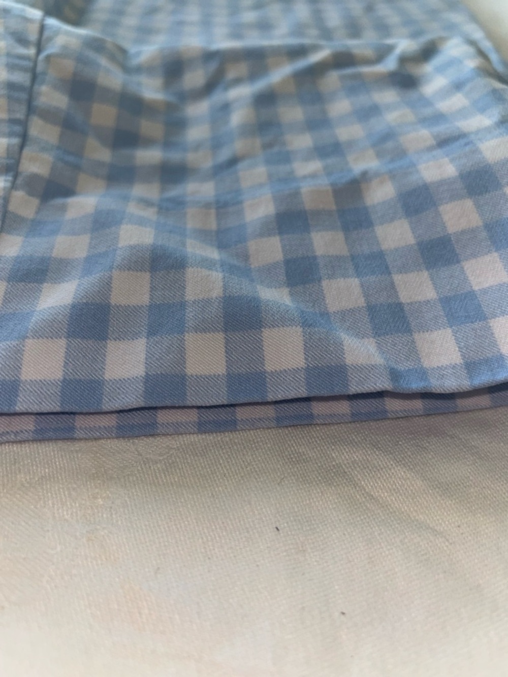 Zac & Rachel Light Blue Gingham Kids Pants - Picture 4 of 8